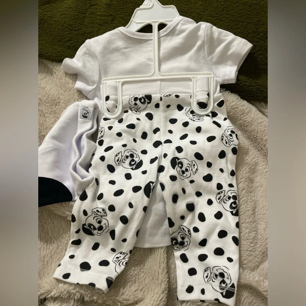 NWT Disney Baby Three Piece 101 Dalmatians Outfit